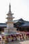 Famous Seokgatap pagoda at Bulguksa buddhist temple, made of stone. Designated as the 21st Korean national treasure. Close to the