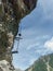 Famous silberkarklamm gorge with klettersteig in austria