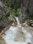 Famous silberkarklamm gorge with klettersteig in austria