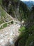 Famous silberkarklamm gorge with klettersteig in austria