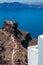 The famous Skaros Rock in Santorini