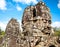 Famous smile face statues of Prasat Bayon temple, Cambodia.