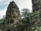 Famous smiling face carving at bayon temple