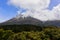 Famous snow capped Mount Taranaki in Egmont National Park