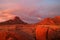 Famous Spitzkoppe at sunset