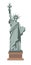 Famous Statue of Liberty with torch isolated illustration