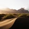 Famous Stokksnes mountains on Vestrahorn cape