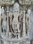 Famous stone carving sculptures, Vishvanath Temple, Khajuraho, India. Unesco World Heritage Site