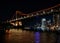 Famous Story Bridge & Riverside buildings in Brisbane