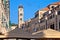 Famous Stradun street in Dubrovnik architecture view