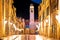 Famous Stradun street in Dubrovnik night view