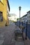 Famous street at Banska Stiavnica, Slovakia.