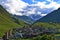 The famous Svanetian tower houses. Ushguli,  Georgia