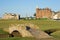 The famous Swilcan bridge on St Andrews Old Course