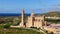 Famous Ta Pinu church on the Island of Gozo - Malta from above