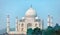 Famous Taj Mahal from an unusual angle. Agra, India