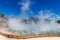 Famous thermal lake Champagne Pool in Wai-O-Tapu thermanl wonderland in New Zealand