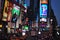 A famous Times Square in the New York City by night