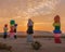 Famous tourist attraction of Seven Magic Mountains consisting of colorful stones