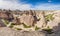 The famous tourist valley  Pashabagh. panoramic view. Cappadocia, Turkey