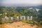 Famous touristic attraction an iconic Hollywood Sign overlooking Los Angeles