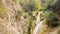 Famous touristic destination Kadi waterfall in polilimnio Greece.