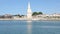 Famous tower of La Rochelle, a city in the French West.