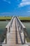 Famous Town Neck Beach Boardwalk in Sandwich, Massachusetts, USA