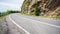 Famous Transfagarasan mountain winding road