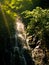 Famous travel destination Mirveti waterfall in Adjara, Georgia