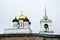 Famous Trinity cathedral in Pskov city