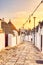 Famous Trulli Houses at Sunset in Alberobello, Puglia