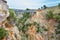 Famous truss bridge over Aradena Gorge, Crete