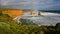 Famous Twelve Apostles limestone stack formations in Victoria