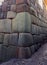 The famous twelve-sided Inca Stone wall on streets of Cusco, Peru