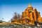 Famous Uspenski Cathedral at sunset, Helsinki, Finland