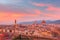 Famous view of Florence at gorgeous sunset, Italy