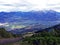 The famous view of the Rhine valley Rheintal from the slopes of the Sevelerberg and Werdenberg mountains, Sevelen - Switzerland