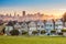 Famous view of San Francisco at Alamo Square