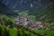 Famous village of Soelden in Austria - a popular winter sports area