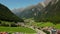 Famous village of Soelden in Austria - Solden from above