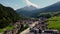 Famous village of Soelden in Austria - Solden from above