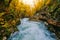 The famous Vintgar Canyon with wooden pats,Bled,Triglav,Slovenia,Europe