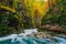 The famous Vintgar gorge Canyon with wooden pats,Bled,Triglav,Slovenia,Europe