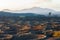 Famous volcanic vineyards in Lanzarote