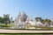 Famous Wat Rong Khun White temple in Chiang Rai province