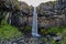 Famous waterfall in Iceland