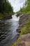 Famous waterfall Kivach in Karelia in north of Russia