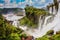 The famous waterfalls Iguazu