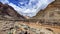 The famous west gate of the Grand Canyon of the Colorado crossing the famous river through its gorge on the border of the states